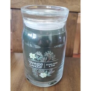Yankee Candle Silver Sage & Pine Scented Signature 20oz Large Jar 2-Wick Candle